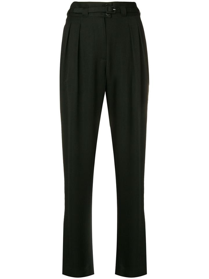 A.p.c. Belted Regular Fit Trousers - Black