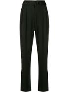 A.p.c. Belted Regular Fit Trousers - Black