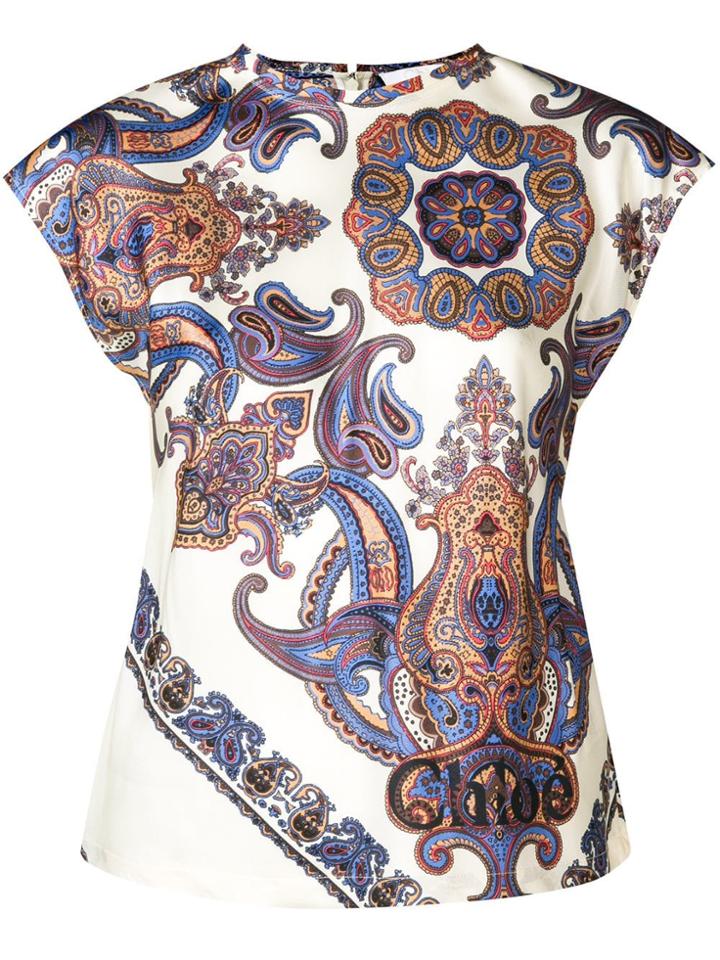 Chloé Paisley Print Tank Top - Neutrals