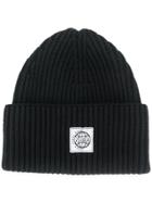 Mcq Alexander Mcqueen Ribbed Knitted Hat - Black