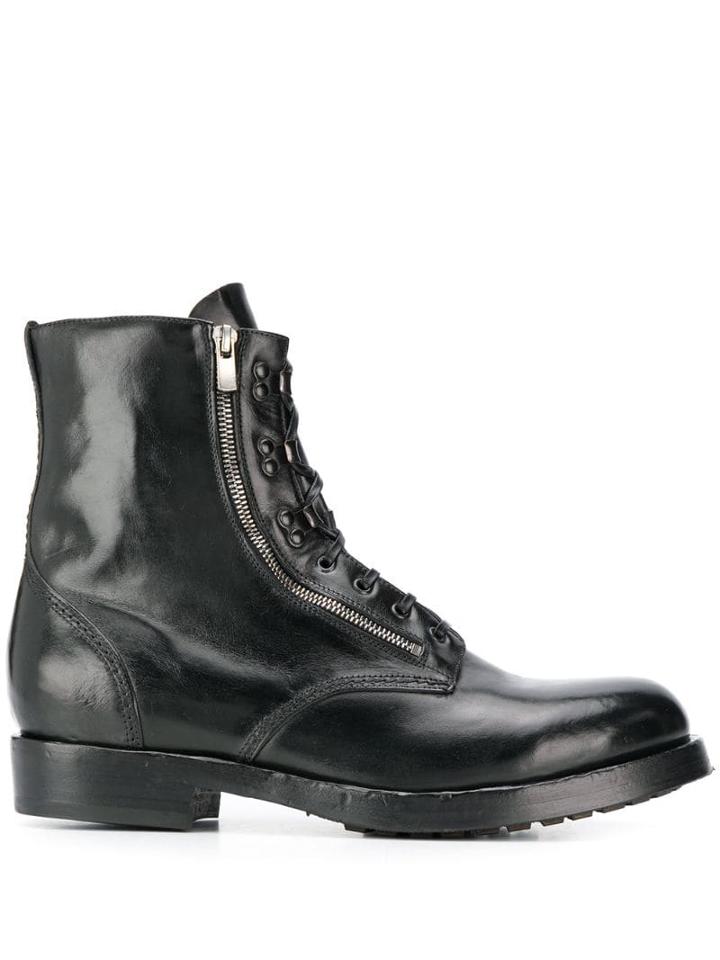 Officine Creative Hive Lace-up Boots - Black