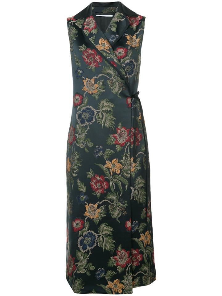 Rosetta Getty Floral Print Vest - Black