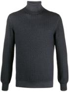 Tagliatore Miles Twist Knit Sweater - Blue