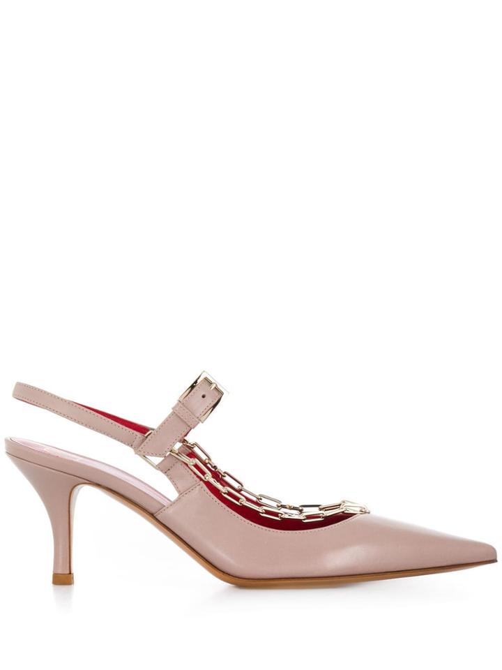 Valentino Valentino Garavani Chain Detail Pumps - Neutrals