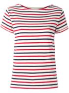 Maison Labiche Striped T-shirt, Women's, Size: Medium, Red, Cotton