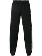 Marcelo Burlon County Of Milan - Talca Track Pants - Men - Cotton/polyester - Xs, Black, Cotton/polyester