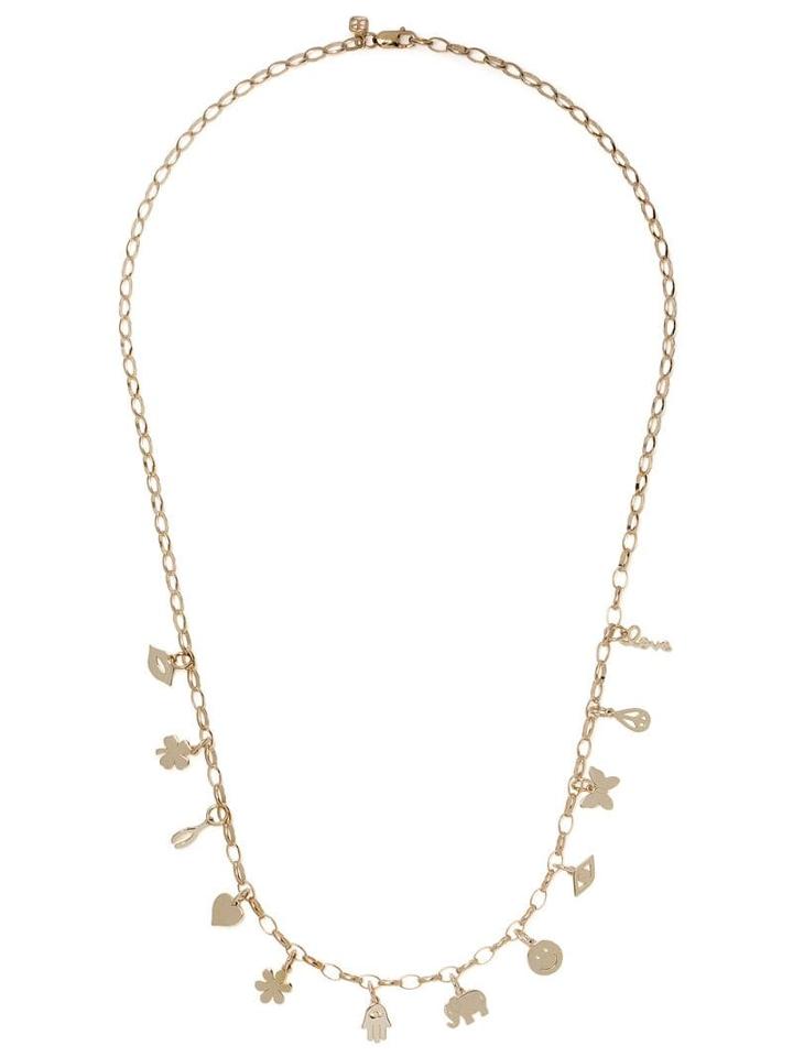 Sydney Evan 14kt Yellow Gold Tiny Multi Pure Charm Necklace