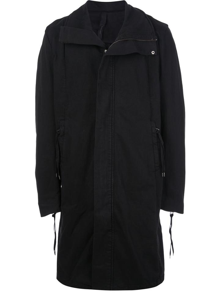 Army Of Me Oversized Long Coat - Black