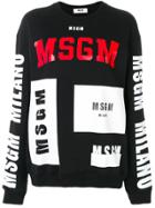 Msgm Branded Sweatshirt - Black