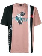 Diesel Deconstructed Colour Block T-shirt - 61h Beige Multicolour