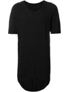 11 By Boris Bidjan Saberi Long Back T-shirt, Men's, Size: S, Black, Cotton