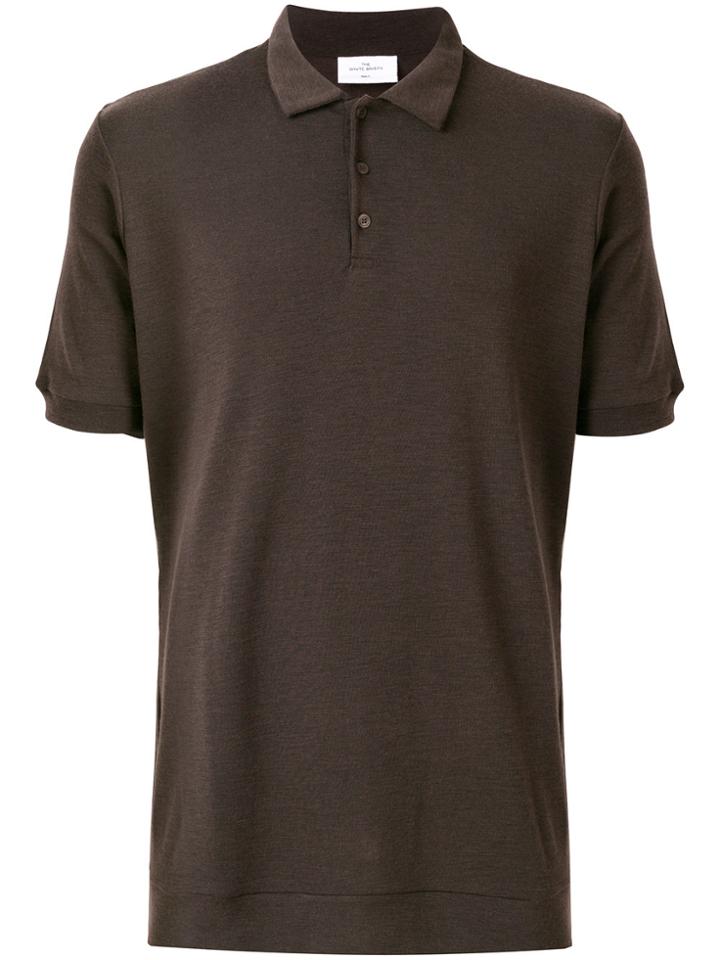 The White Briefs Short Polo Shirt - Brown