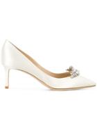 Jimmy Choo Romy 60 Crystal Tiara Pumps - White