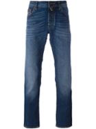 Jacob Cohen Tapered Regular Jeans, Men's, Size: 32, Blue, Cotton/polyester