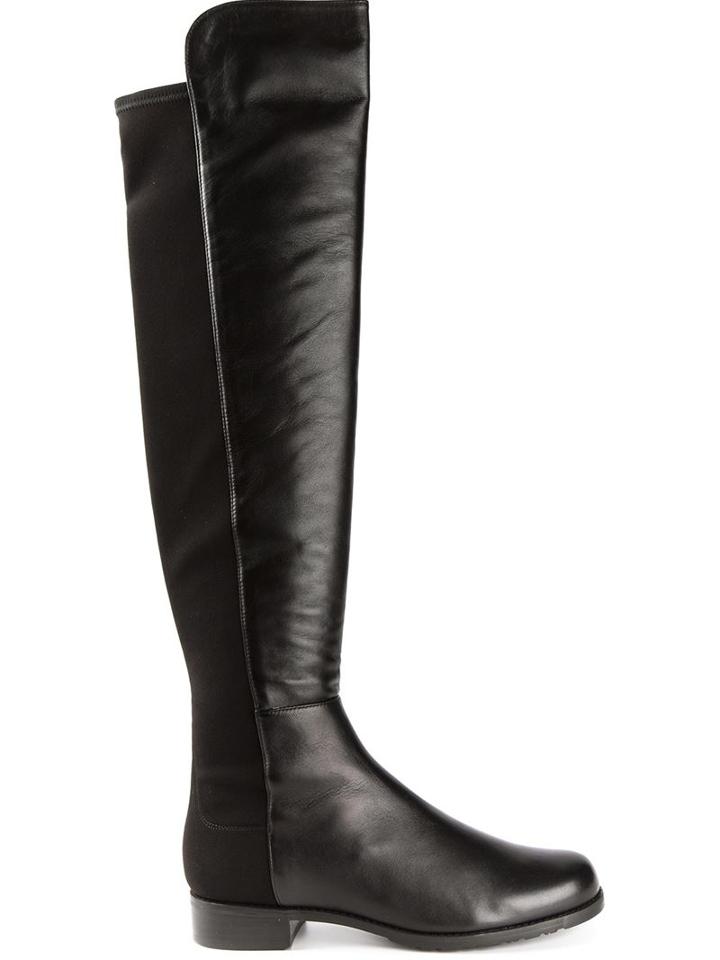 Stuart Weitzman 5050 Boots, Women's, Size: 38, Black, Leather
