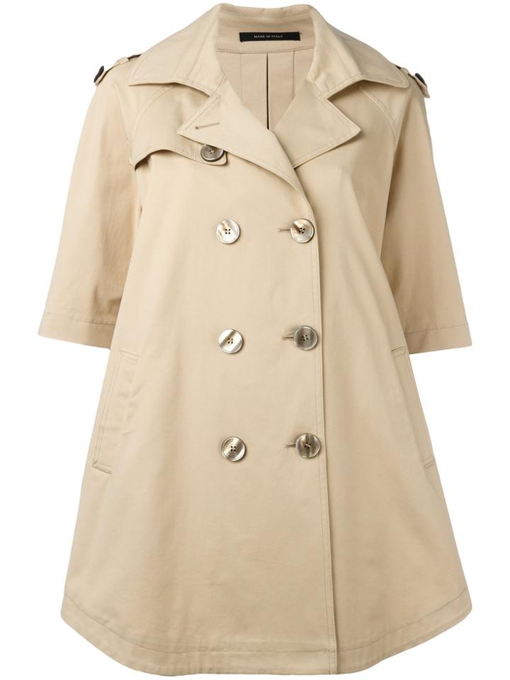 Tagliatore Double Breasted Coat - Nude & Neutrals