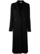 Jil Sander Double Breasted Coat, Women's, Size: 34, Black, Silk/cupro/cashmere