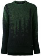 Embroidered Sweater - Women - Polyamide/mohair/wool - M, Green, Polyamide/mohair/wool, Dsquared2