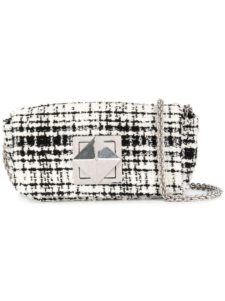 Sonia Rykiel Le Copain Tweed Shoulder Bag - White