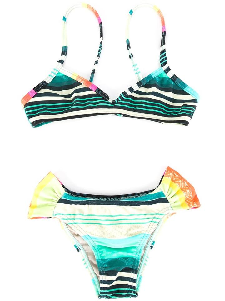 Lygia & Nanny Printed Bikini Set, Girl's, Size: 6 Yrs, White