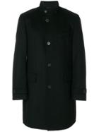 Boss Hugo Boss Mid-length Button Coat - Black