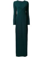 Chalayan Back Slit Long Dress, Women's, Size: 46, Green, Polyester/spandex/elastane/viscose