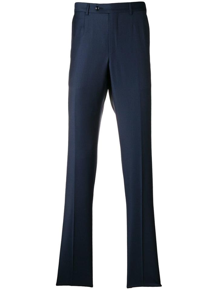 Ermenegildo Zegna Glen Check Trousers - Blue