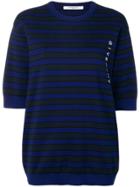 Givenchy Striped Knit T-shirt - Blue