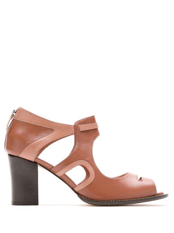 Sarah Chofakian Ohay Leather Sandals - Brown