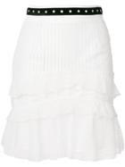 Just Cavalli Layered Skirt - White