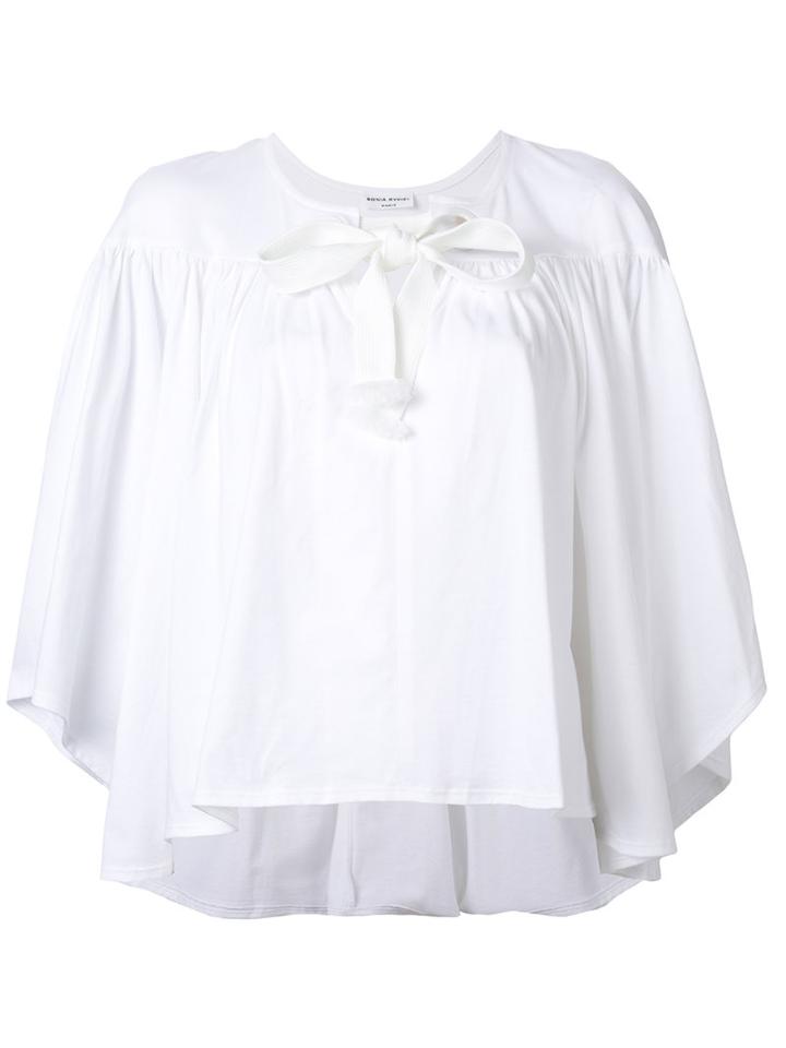 Sonia Rykiel - Bow-detail Blouse - Women - Cotton - Xs, White, Cotton