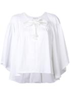 Sonia Rykiel - Bow-detail Blouse - Women - Cotton - Xs, White, Cotton