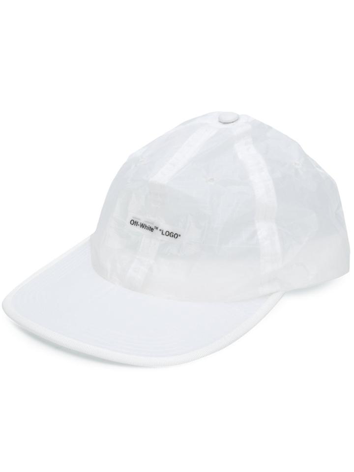 Off-white Semi-sheer Baseball Cap
