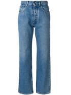 Maison Margiela Slim High Rise Jeans - Blue