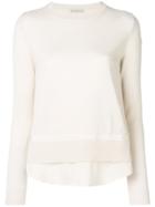 Moncler Knit Layered Top - Nude & Neutrals