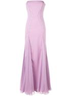 Versace Embellished Trim Maxi Dress