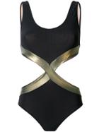 Zeus+dione Hourglass Cut Out Swimsuit - Black