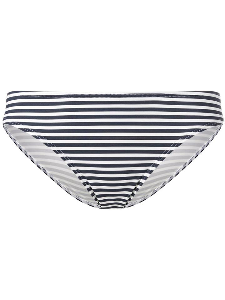 Tory Burch Striped Bikini Briefs - Blue