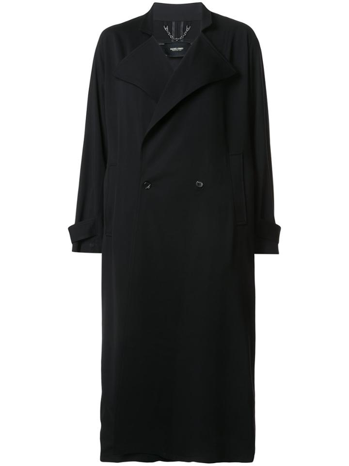Rachel Comey Boxy Double-breasted Long Coat - Black