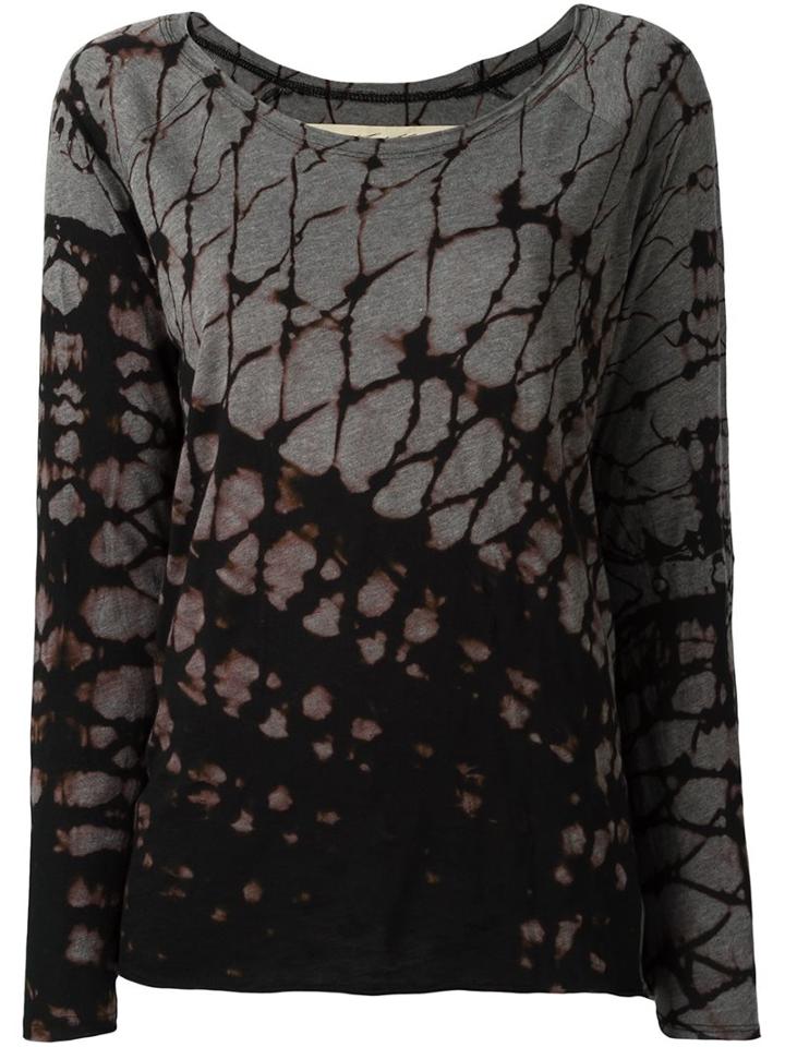 Raquel Allegra Tie-dye Jumper, Women's, Size: 0, Grey, Cotton/polyester