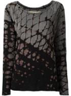 Raquel Allegra Tie-dye Jumper, Women's, Size: 0, Grey, Cotton/polyester