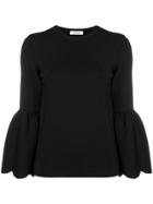 Valentino Bell Sleeved Top - Black