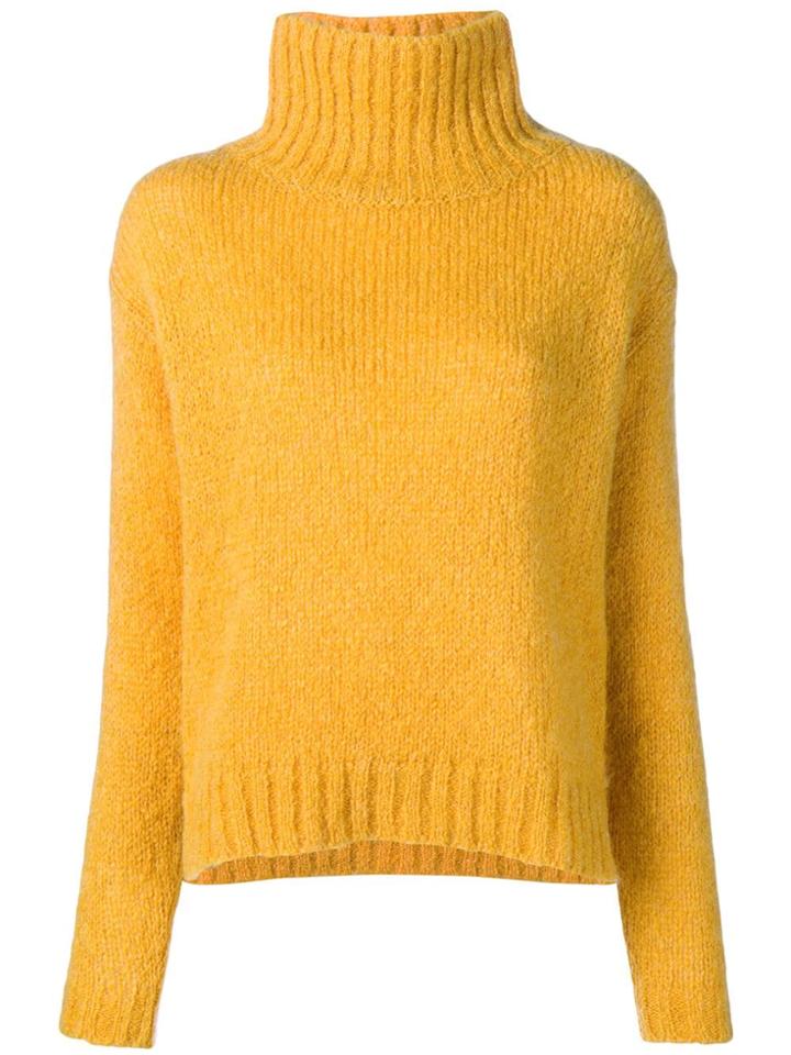 Tela Roll Neck Sweater - Yellow & Orange