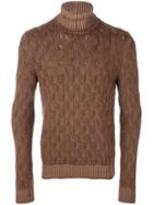 Tagliatore Turtleneck Knit Jumper - Brown