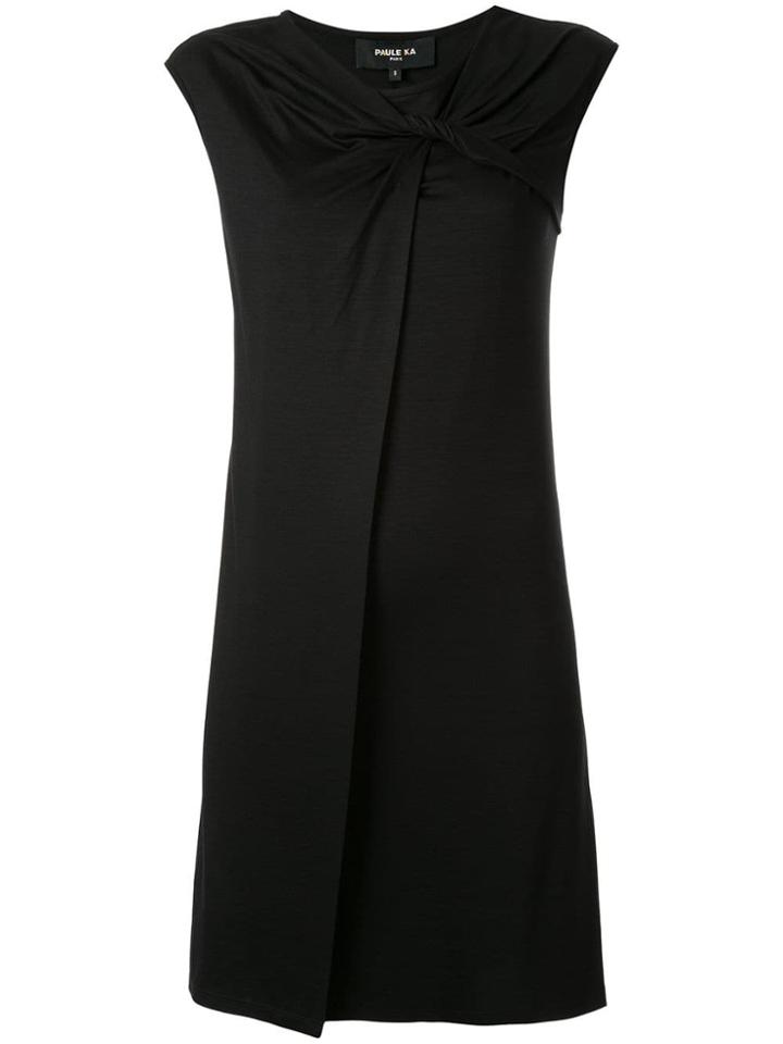 Paule Ka Sleeveless Shift Dress - Black