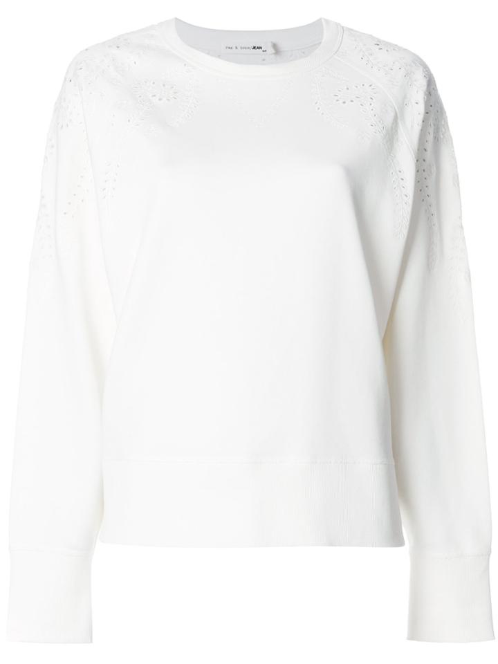 Rag & Bone Broderie Anglaise Jumper - White