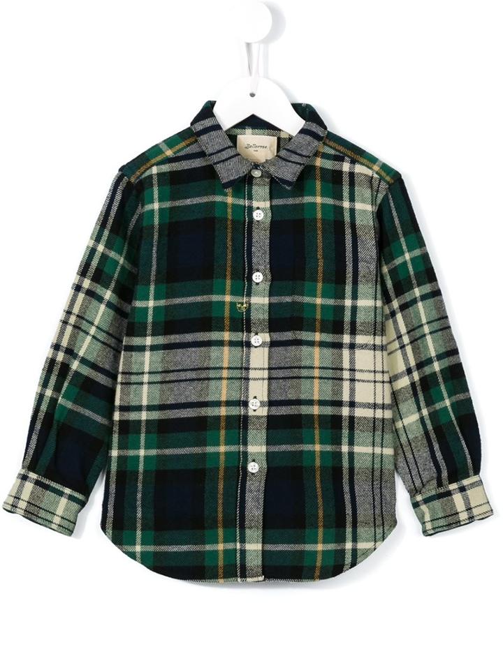 Bellerose Kids Checked Shirt, Boy's, Size: 12 Yrs, Green