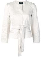 Paule Ka Belted Fitted Jacket - Neutrals