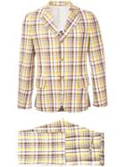 Comme Des Garçons Pre-owned Plaid Suit - Brown