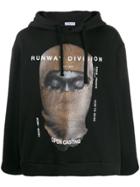 Ih Nom Uh Nit Loose-fit Printed Hoodie - Black